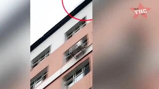Courier Fell From 8 Stories And Was Hit By Ice