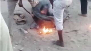 Peak Of Jungle Justice: Bandits Beaten And Burned Alive