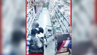 Madman Attacks Woman In Supermarket In Front Of Wife