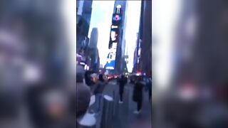 Manhole Cover Explosion In Times Square Triggers Mass Panic