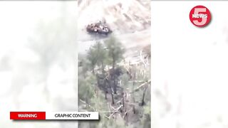 Russian Tanks Forced To Flee, Ukrainian Troops In Pursuit