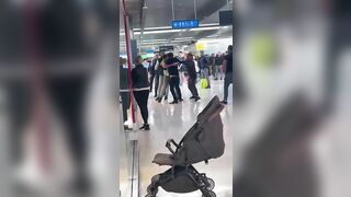 Shocking Moment A Man Was Stamped On The Head At Dublin Airport