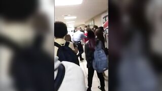 A Student Fights With The Principal, And Classmates Cheer Him On