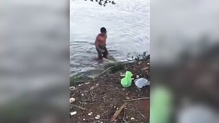 Swimmer Attacked By Giant Crocodile While Swimming In Brazil