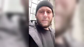 Scary Moment: Ukrainian Man's Building Attacked By Russia