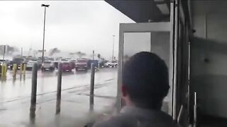 Tornado Hits Walmart Parking Lot In Texas, Sending Hulin's Car Away
