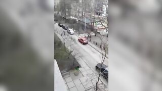 Ukrainian Police Executed A Man In The Street For Trying To Arrest He