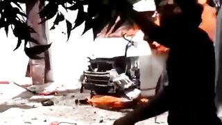 Video Shows The Moment A Suicide Bomber Blew Himself Up In Kara