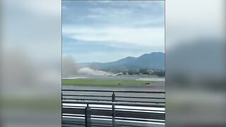 Wilde's Video Shows A Boeing 757 Breaking Into Two Pieces