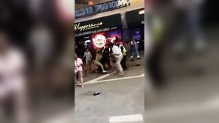 A Massive Brawl Breaks Out In Wrigleyville, Chicago
