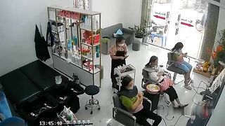 Large Truck Crashes Into Chinese Beauty Salon