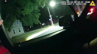 Body Camera Shows Suspect Throwing Machete And Ax