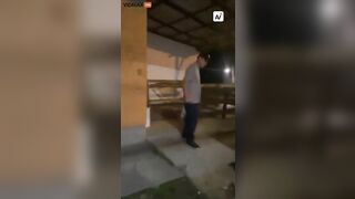 Courier Beats Up Visibly Drunk Man
