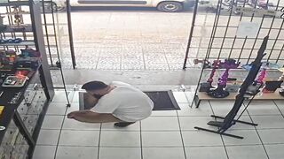The Car Crashed Into The Store