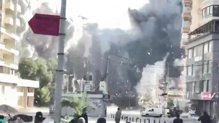 Israeli Attack On Residential Building In Central Beirut