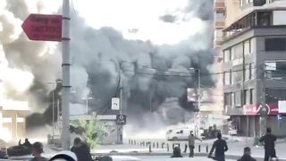 Israeli Attack On Residential Building In Central Beirut