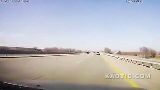 Changing A Tire In The Middle Of The Highway