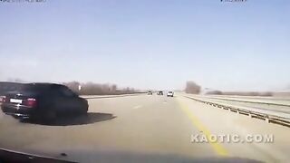 Changing A Tire In The Middle Of The Highway