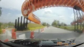 Horrifying Video Captures Moment Plane Crashes On Malaysian Highway