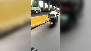 Squint-eyed Riding Without Hands