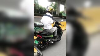 Squint-eyed Riding Without Hands