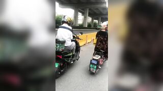 Squint-eyed Riding Without Hands