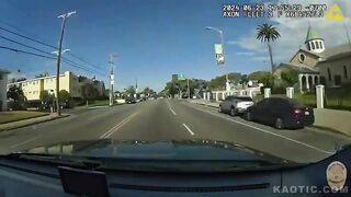 Police Car Collides With Civilian Car