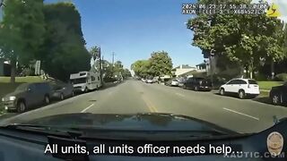 Police Car Collides With Civilian Car