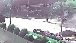 Police Car Collides With Civilian Car
