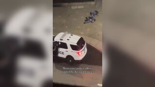A Police Officer Was Trapped In His Own Car