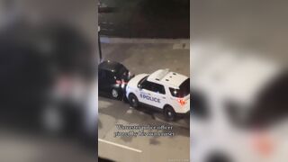 A Police Officer Was Trapped In His Own Car