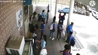 Crash Impact Drive Lost Consciousness And Crashed Into A Student