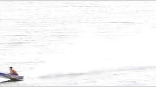 An Accident Occurred And A Man Jumped Off The Boat