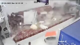 Crash In Allen's Snack Bar
