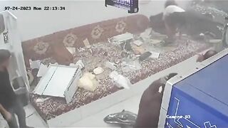 Crash In Allen's Snack Bar