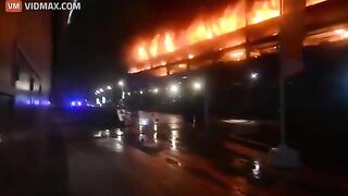 New Footage Shows Fire In Liverpool Car Park