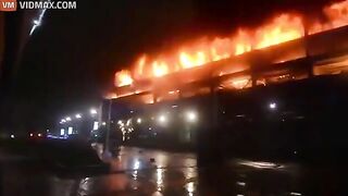 New Footage Shows Fire In Liverpool Car Park