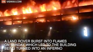 New Footage Shows Fire In Liverpool Car Park