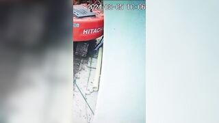 Unsuspecting Man Crushed By Excavator
