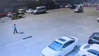 Defenseless Woman Crushed By Forklift