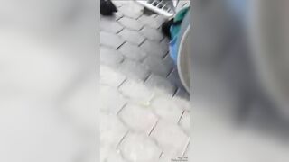 Old Woman Impaled By Truck
