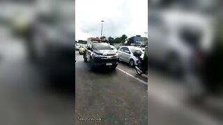 Old Woman Hit By Truck