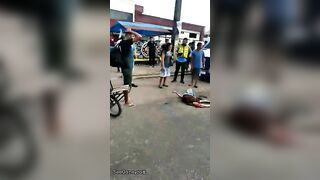 Old Woman Hit By Truck