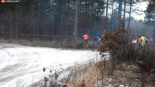 A Spectator Is Thrown Into The Air By A Rally Car
