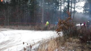 A Spectator Is Thrown Into The Air By A Rally Car