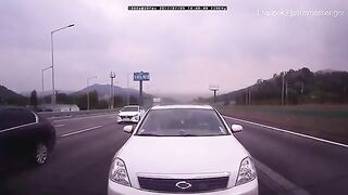 A Bus Lost Control And Collided With A Car On The Highway, Causing A Tragic Chain Accident