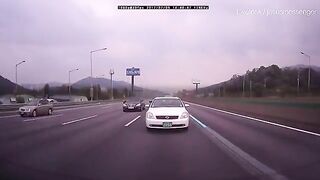 A Bus Lost Control And Collided With A Car On The Highway, Causing A Tragic Chain Accident