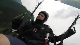 Paraglider Plummets To Ground In Terrifying Free Fall