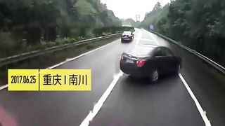 Passenger Thrown From Rear Window Of Car Onto Road