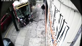 Pedestrians And Buses Merge Into One